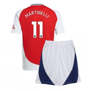 Arsenal Gabriel Martinelli #11 Dětské Domácí dres komplet 2024-25 Krátký Rukáv (+ trenýrky)